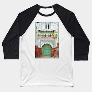 Green Moroccan Doorway Baseball T-Shirt